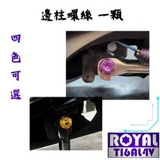 【瘋螺絲】勁戰六代 邊柱/側柱螺絲組 64正鈦/鈦合金螺絲 出貨附發票 四色可選, 1個, 土豪金