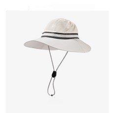 Youchen 여성 차외선 차단 와이드챙 썬캡 등산 골프 모자 아웃도어 모자 통기성 햇빛가리개, 아이보리