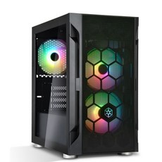 銀欣 SilverStone SST-FAH1MB-PRO 鋼化玻璃 ARGB風扇 時尚獨特 電競機殼, 1個