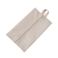 萬用防水鞋子收納袋 多功能收納袋 化妝品收納 手提袋 防水 收納袋 鞋袋 球鞋 貼身衣物 盥洗包, 奶茶色