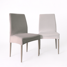 대쉬카트 식탁의자커버, 브라운, 2개