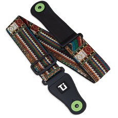 티올리 정품 자카드 기타스트랩(스트랩락 포함) 어쿠스틱기타 일렉 베이스 우쿨렐레 어깨끈, Persian Palette (2), 1세트