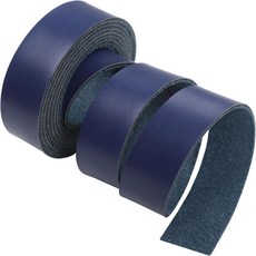 CDY 블루 가죽 스트랩 90인치 길이 1인치 너비 벨트 스트립은 DIY 공예 프로젝트 애완동물 목걸이 견인 로프 의류 보석 시계 스트랩블루에 매우 적합합니다, Blue