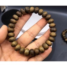 《泓潤》稀有台灣現貨 至尊黑奇楠鼓珠 99分沉 黑棋楠沉香手珠 手串 生聞霸氣棋韻過手留香, 1個, 黑