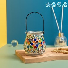 馬賽克花瓶燈DIY材料包 家政居家裝飾藝術手作, 1個, F9