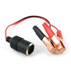 Coms 차량용 시가 전원 케이블 BU514/배터리/악어클립 차량용멀티소켓, 1개, 1구