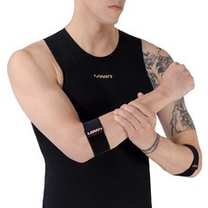 포윈 베네플렉 컴프레션 엘보 보호대, 단품, 블랙, 1개