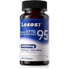로소키 알티지오메가3 36000mg Omega3 rTG EPA DHA 함유 소프트젤 40정, 1개