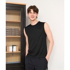 PUMA 푸마 BODYWEAR 남성 에어드라이 슬리브리스 블랙