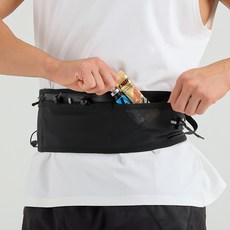 식스알피엠 러닝벨트 런닝 벨트 러닝 가방 백 용품 방수 메쉬, 1개, 블랙