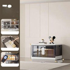 플라스틱 수납함 대용량 옷정리 다층 수납박스 장난감 정리함, 1개, 70 폭 노르딕 화이트 1칸