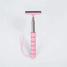 자동차 미러 청소 도구 와이퍼 확장형 핸들 사이드 스퀴지 망원경 텔레스코픽 백미러, Pink, 1개