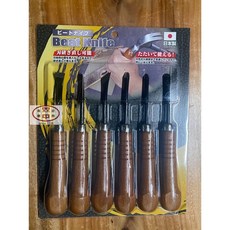 雙中鐵店1928 東邦社 日本製 貫通型 雕刻刀 六件組 木雕刀, 詳見包裝, 5個裝