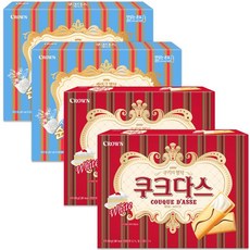 크라운 쿠크다스 케이크 2개 화이트 2개, 886g, 1세트