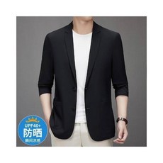 夏季涼感商務西裝外套 UPF40+防曬 中年爸爸西服