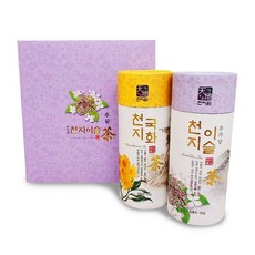 천지이슬 국화차선물세트 (직영농장 무농약/국화차25g + 수국차25g), 1개