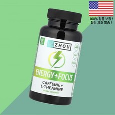 조우 뉴트리션 에너지 포커스 식물성 베지캡슐 60정 주 Energy Focus 60 Veggie Capsules, 1