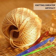 플라스틱 코바늘 색상과 크기 인체공학적 경량 뜨개질 바늘, 1개