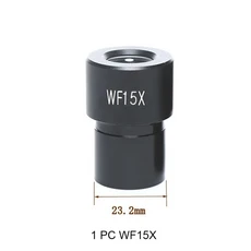 생물 현미경 접안 렌즈 WF5X WF10X WF15X WF16X WF20X WF25X 현미경 렌즈 액세서리 광각 단안 렌즈, 1PC WF15X, 01 1PC WF15X