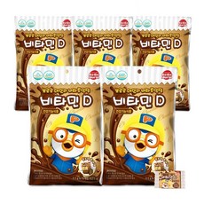 베베모린 뽀로로 데일리 초코맛 비타츄잉정 비타민D, 52.5g, 5개
