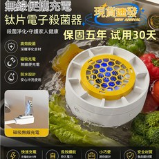 鈦片電子殺菌器 蔬果清洗機 殺菌率99.9%, 鈦製超聲波洗菜機 保固5年 免費用30天, 鈦製超聲波洗菜機