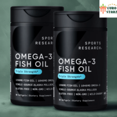 스포츠리서치 트리플스트렝스 RTG 오메가3 1250mg 90정x2개 야생피쉬 알티지, 90정, 2개