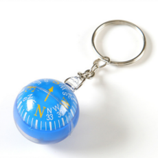 어보브노말 아웃도어 온도계 나침반 키링, 1개, 9. 블루 2P