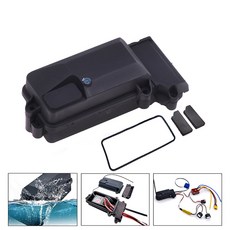 플라스틱 방수 RC 카 라디오 장치 리시버 박스 1/10 축 SCX10 90046 D90 크롤러, onesize, 01 onesize