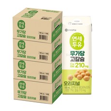 연세두유 무가당 고칼슘 오리지널, 190ml, 64개