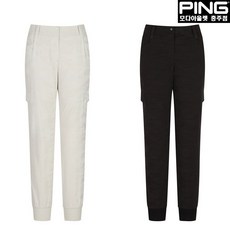 핑 여성 카모 자가드 카고 조거 팬츠 121D3PT261_IB_CJ