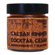 A Spice Affair 's Caesar Rimmer | 풍미 풍미 및 대담한 칵테일 트리머 블렌드 천연 성분 GMO 프리 필러 프리 시저 블러디 메리 그릴링 채, 17.64 Ounce (Pack of 1), 130g