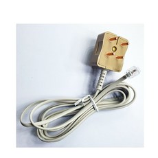 국산 RJ11 RJ12 전화선 팩스선 전화케이블 팩스케이블 팩스전화연결 전화팩스연결 카드체크기 카드단말기 카드기 연장 연결 Y연결, 코드전화케이블5M [L코드]