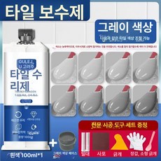 브라이에스 타일 타일깨진곳보수제 타일 보수, 그레이 100ml 1개 A