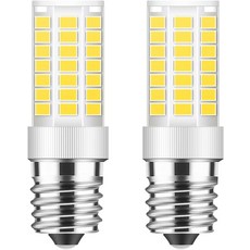 Lacnooe LED 냉장고 전구 40W 등가 A15 방수 E26 베이스 에너지 절약 가전 냉동고 120V 따뜻한 흰색 3000K 5W 600Lm T10 튜브형 옥수수 (2팩), Daylight White-5w