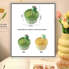 可重複使用仙人掌造型水槽過濾籃 CH過濾防堵【ABS黃1件裝】 【旗艦品質款：7.6*5*8.5cm】, 1件裝, CH過濾防堵【ABS黃1件裝】1875人,【旗艦品質款：7.6*5*8.5cm】搶