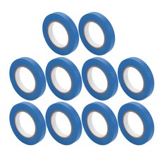 ABSOPRO 페인터 테이프 쉬운 제거 07인치 x 601야드 마스킹 마스터 블루 10개, 0.7 Inches x 60.1, Blue