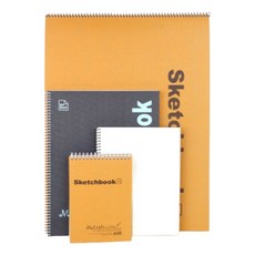 색연필 색칠 드로잉 스케치북 25p 노트 하드커버 미술 200g 8절 수채화 그림 소묘