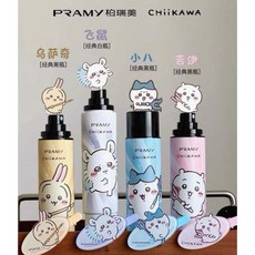 PRAMY 柏瑞美 定妝噴霧 乾肌油肌適用, 1個, 【吉伊卡哇聯名】黑瓶 小八100ml