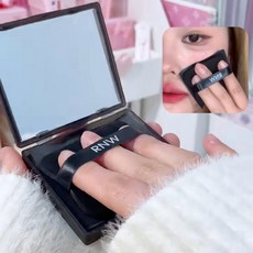 RNW粉撲式吸油面紙100片，竹炭親膚吸油，不破壞底妝，附粉撲貼, 1個, 吸油面紙, 100