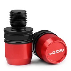 오토바이 알루미늄 후면보기 미러 구멍 플러그 나사 캡, 1개, 1. 빨간색