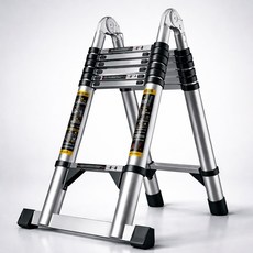 접이식 사다리 5단 스테인리스 신축 다기능 A형 H형 겸용 가정용 작업용 미끄럼방지 안전사다리, 1개