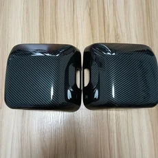 백미러케이스 지프 랭글러 JL 용 차량 외부 사이드 리어뷰 미러 커버 캡, 01 Carbon Fiber set