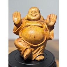 太行崖柏 全身精雕彌勒佛, 如圖所示, 1個