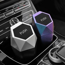 차량용 프리미엄 재떨이 원터치 사이버 휴지통 PUSH dmt+33904uS, 패턴