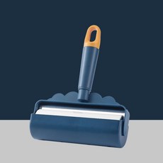 16cm 加寬黏毛器 寵物去毛神器 可撕式黏塵滾刷, 1個, 【進口品質】深海藍16cm【熱賣】,手柄+1捲紙（60撕）