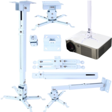 萬用43-65cm投影機吊架 投影儀支架 投影機架 吊掛架 壁掛架 投影機掛架, 1個, 金屬萬用投影機支架, 金屬萬用投影機支架
