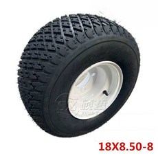 8인치 골프 카트 타이어 18X8.50-8 전기 atv 관광, 18X8 50 8 잔디 3구 휠