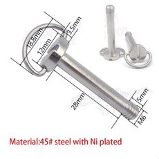 M6 나사 D-링 45 # 스틸 카메라 고정 연결 삼각대 모노포드 QR 플레이트 샤프트 퀵릴리즈