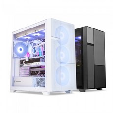 마이크로닉스 ML-420 BTF (화이트) 케이스-미들타워, 선택없음, 1개