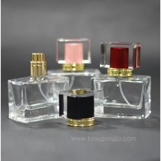 퍼퓸 글래스(향수용기)-프라하30ml 블랙캡, 1개